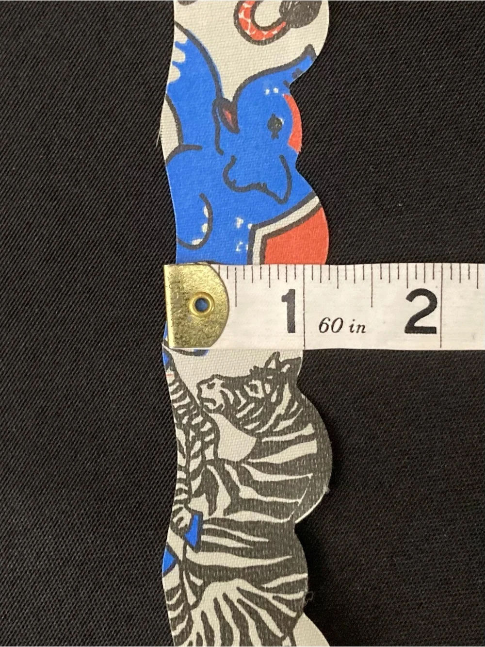 Vintage Reel Impressions Cuddly Critters Circus Animals Satin Ribbon 1 1/4 x 123